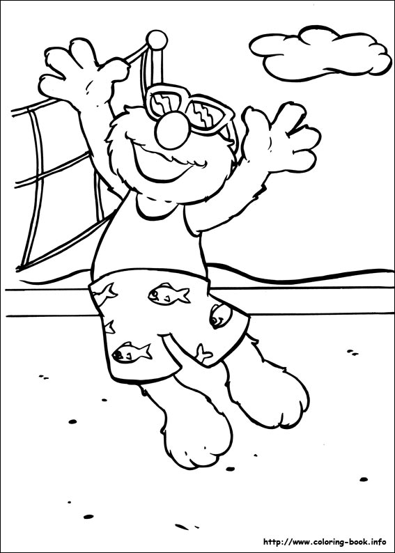 Sesame Street coloring picture